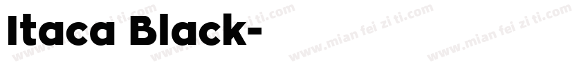 Itaca Black字体转换